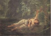 Eugene Delacroix The Death of Ophelia (mk05) Germany oil painting artist